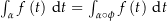 $\int_\alpha f\left(t\right) \dt=\int_{\alpha\circ\phi} f\left(t\right) \dt$